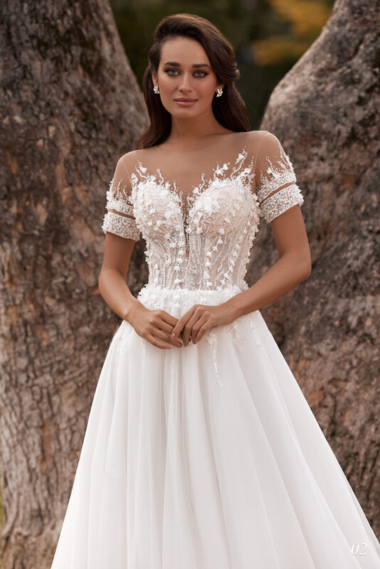 Rochie de mireasa tip A-line Bellara 02-3-scaled