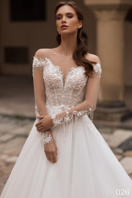 Rochie de mireasa tip A-line Bellara 026-3-scaled