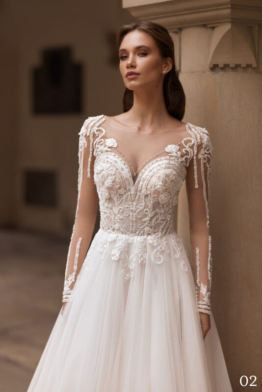 Rochie de mireasa tip A-line Bellara 02_2-1-scaled