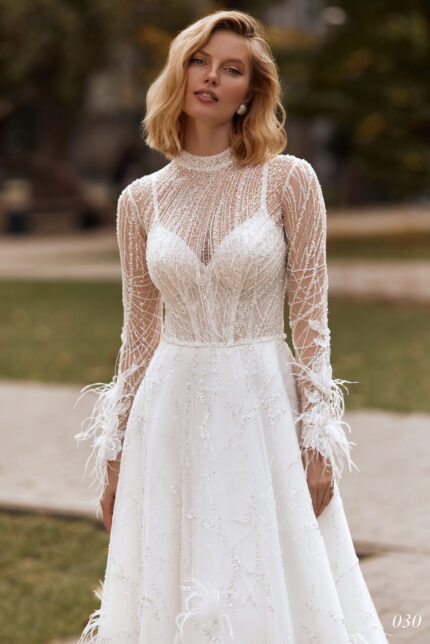 Rochie de mireasa tip A-line Bellara 030-3-scaled