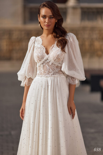 Rochie de mireasa tip A-line Bellara 038-3-1