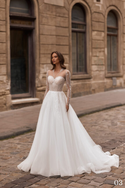 Rochie de mireasa tip A-line Bellara 03_2-scaled