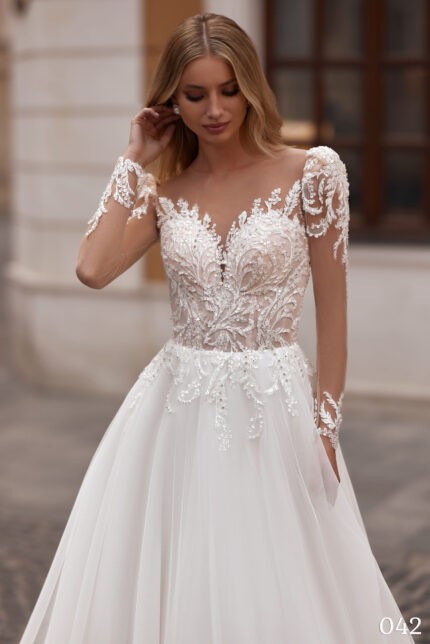 Rochie de mireasa tip A-line Bellara 042-3-scaled