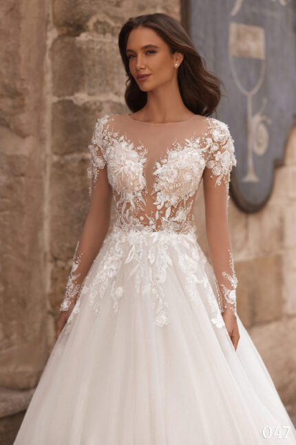Rochie de mireasa tip A-line Bellara 047-3-scaled