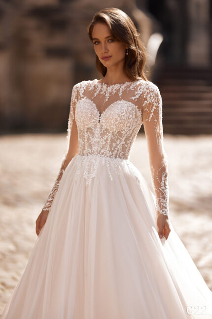 Rochie de mireasa tip printesa Bellara 022-2-scaled