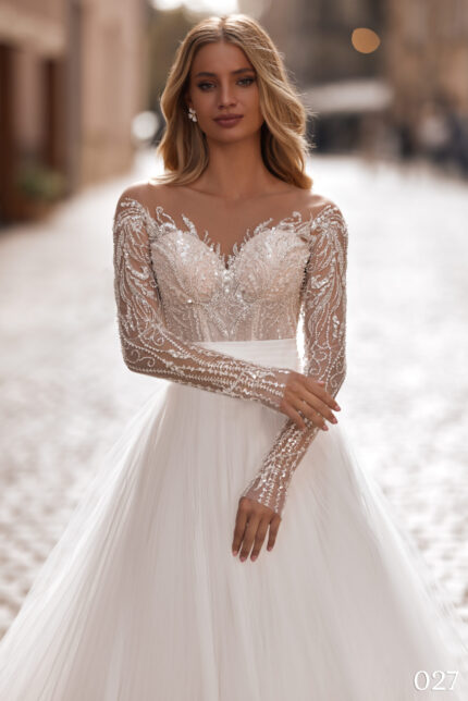 Rochie de mireasa tip printesa Bellara 027-3-scaled