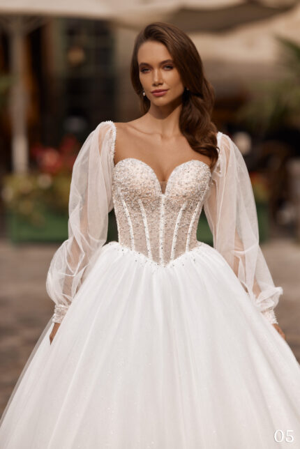 Rochie de mireasa tip printesa Bellara 05-2-scaled