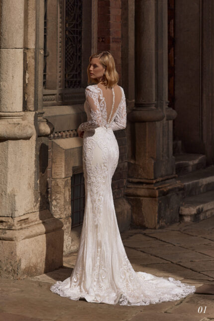 Rochie de mireasa tip sirena Bellara 01-4-scaled