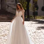 Rochie de mireasa tip A-line Bellara 018