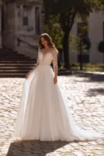 Rochie de mireasa tip A-line Bellara 018
