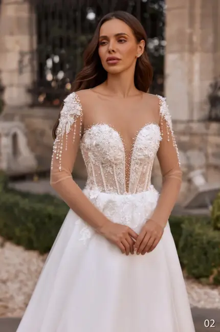 Rochie de mireasa tip A-line Bellara 02_1