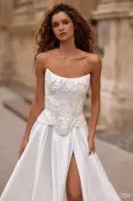 Rochie de mireasa tip A-line cu corset Bellara 029_2