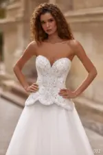 Rochie de mireasa tip printesa cu corset Bellara 032_4
