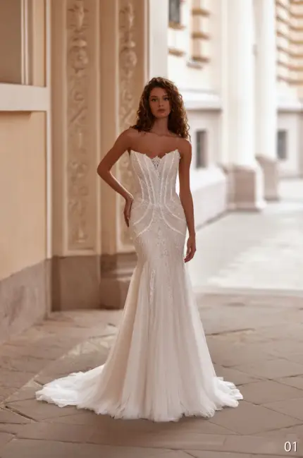 Rochie de mireasa tip sirena Bellara 01