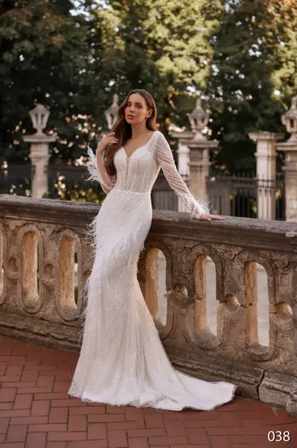 Rochie de mireasa tip sirena Bellara 038