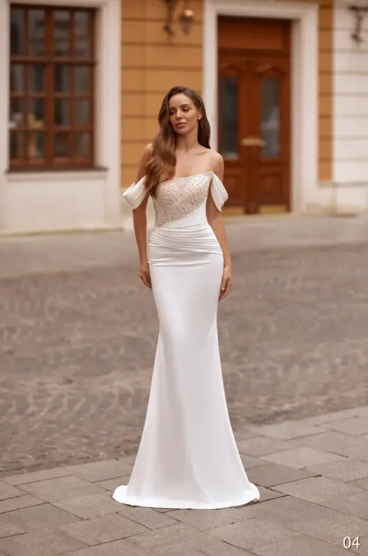 Rochie de mireasa tip sirena Bellara 04