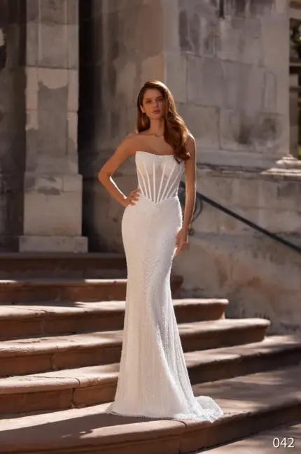 Rochie de mireasa tip sirena Bellara 042