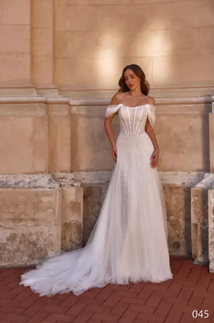 Rochie de mireasa tip sirena Bellara 045