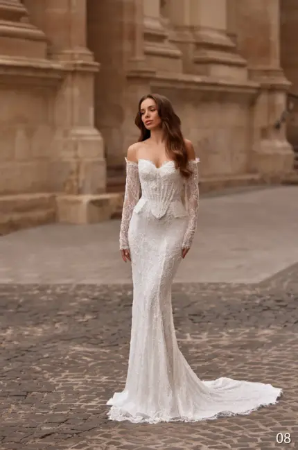 Rochie de mireasa tip sirena Bellara 08