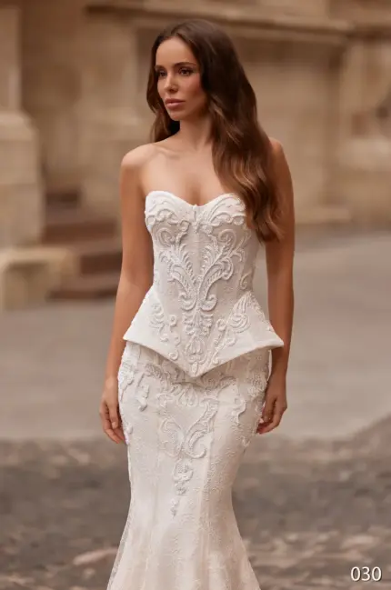 Rochie de mireasa tip sirena cu corset Bellara 030_1