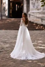 Rochie de mireasa tip sirena cu trena Bellara 016_2
