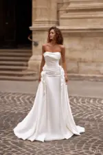 Rochie de mireasa tip sirena cu trena Bellara 017_2