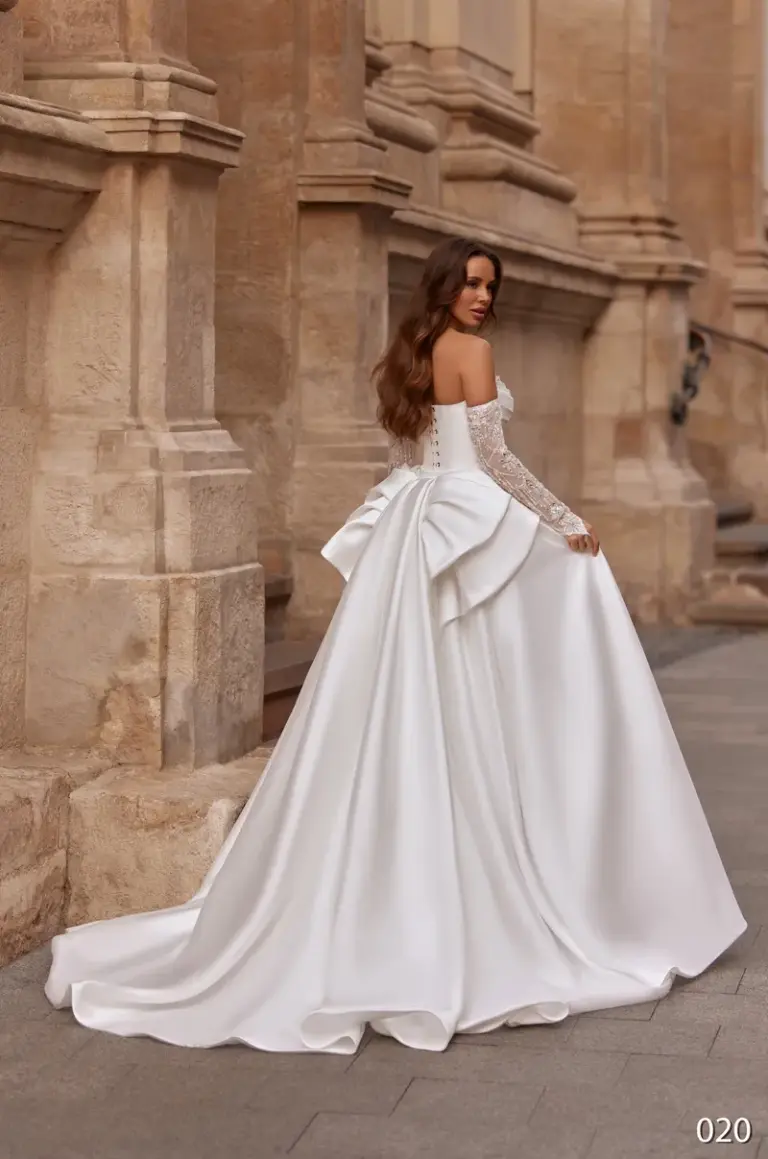 Rochie de mireasa tip sirena cu trena Bellara 020_2