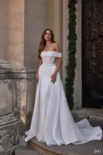 Rochie de mireasa tip sirena cu trena Bellara 041_3